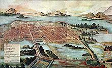 1628年のメキシコシティ